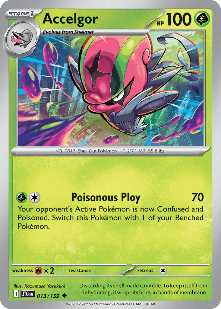 Accelgor Pokémon card