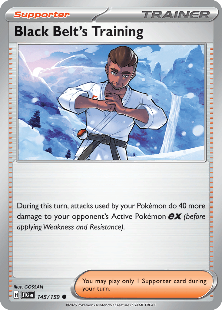Black Belt's Training Pokémon card