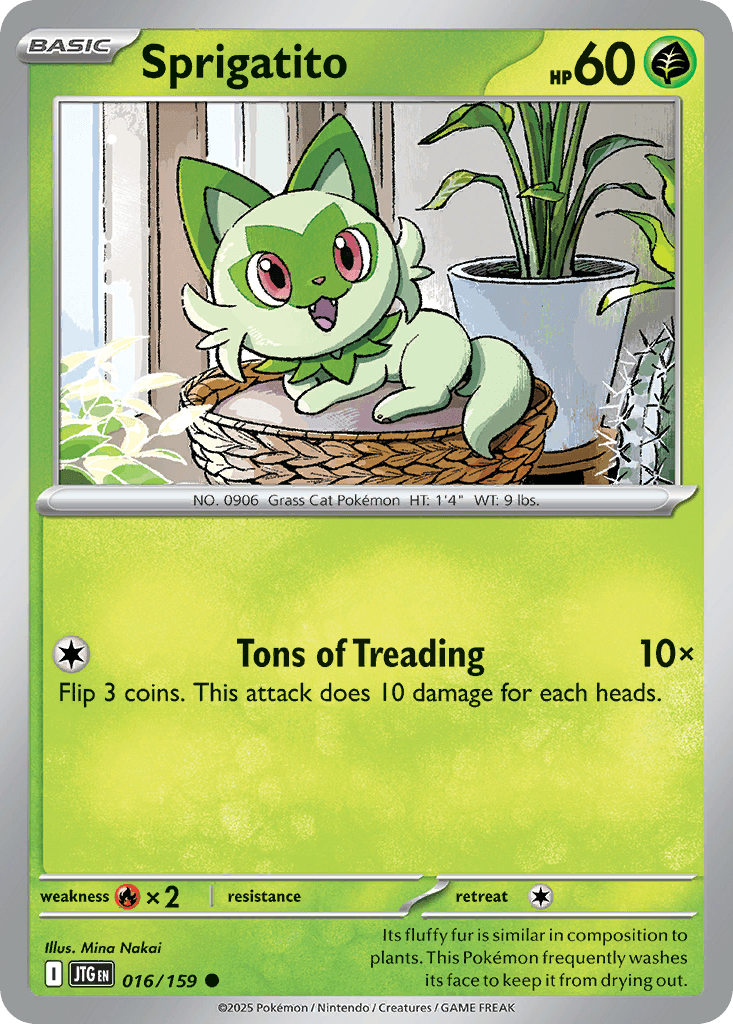 Sprigatito Pokémon card