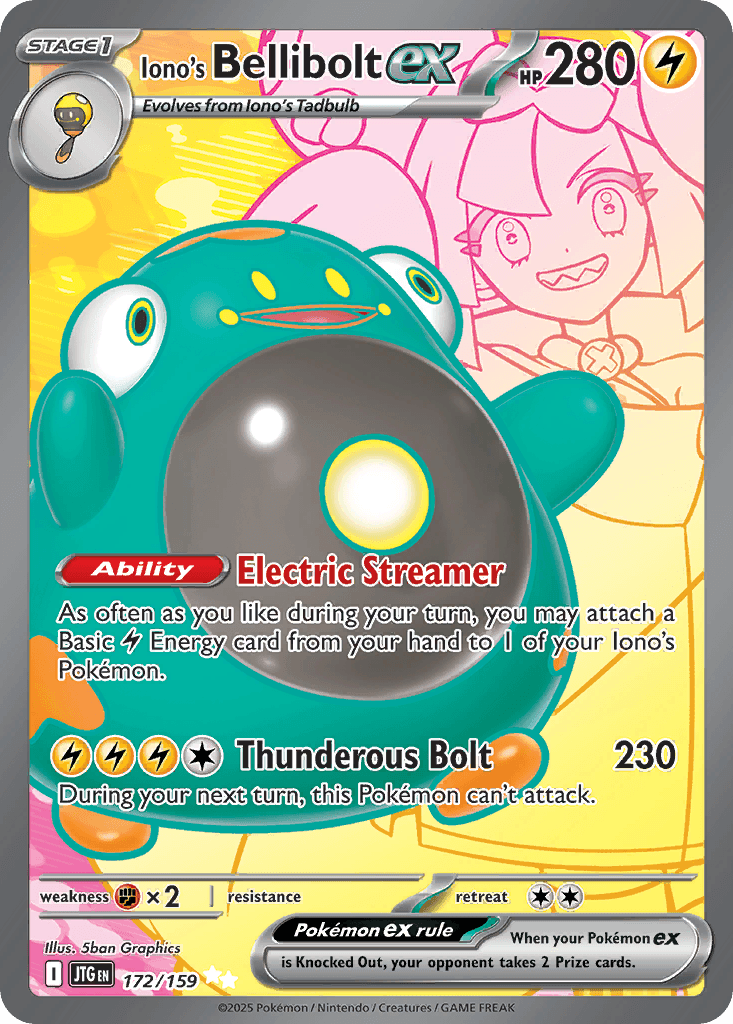 Iono's Bellibolt ex Pokémon card