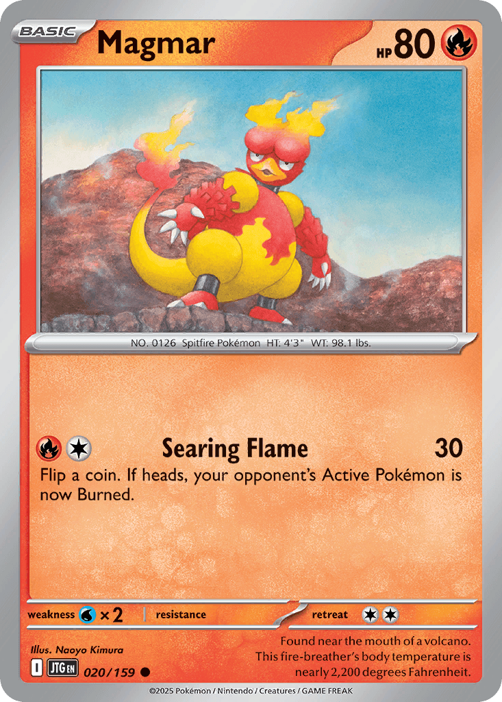 Magmar Pokémon card