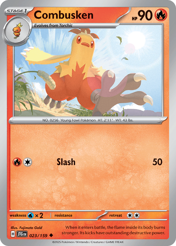 Combusken Pokémon card