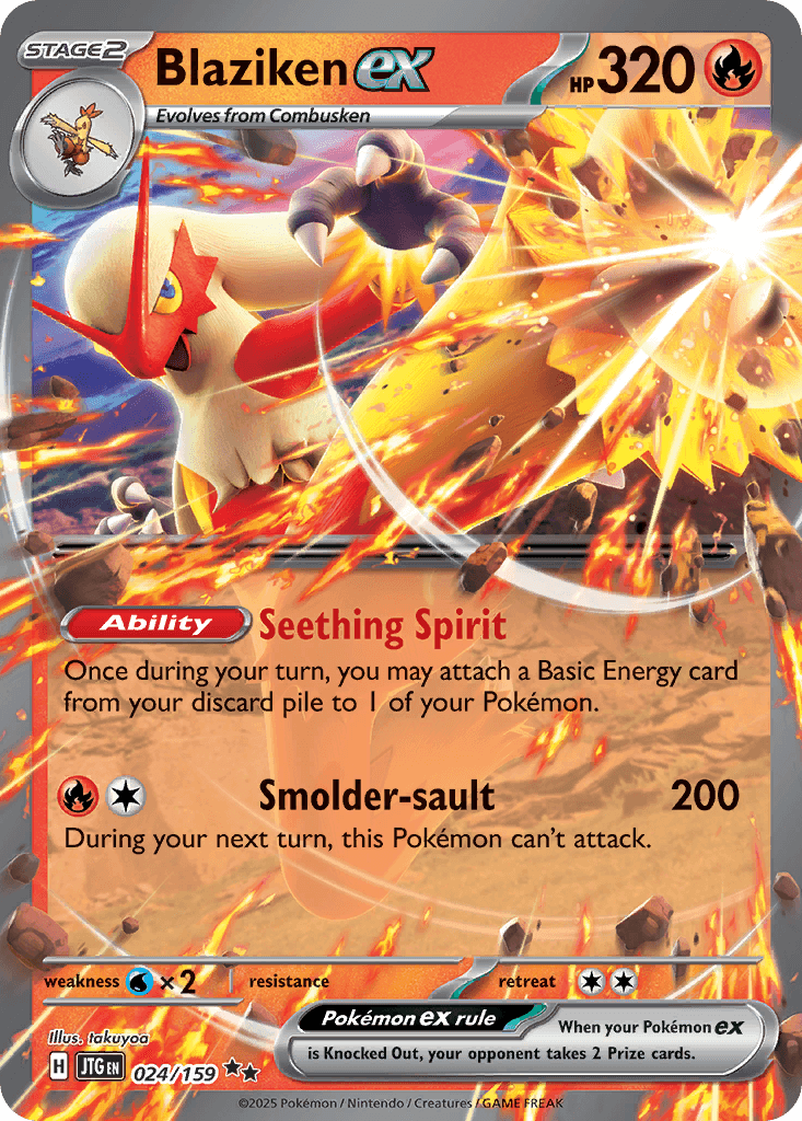 Blaziken ex from Journey Together