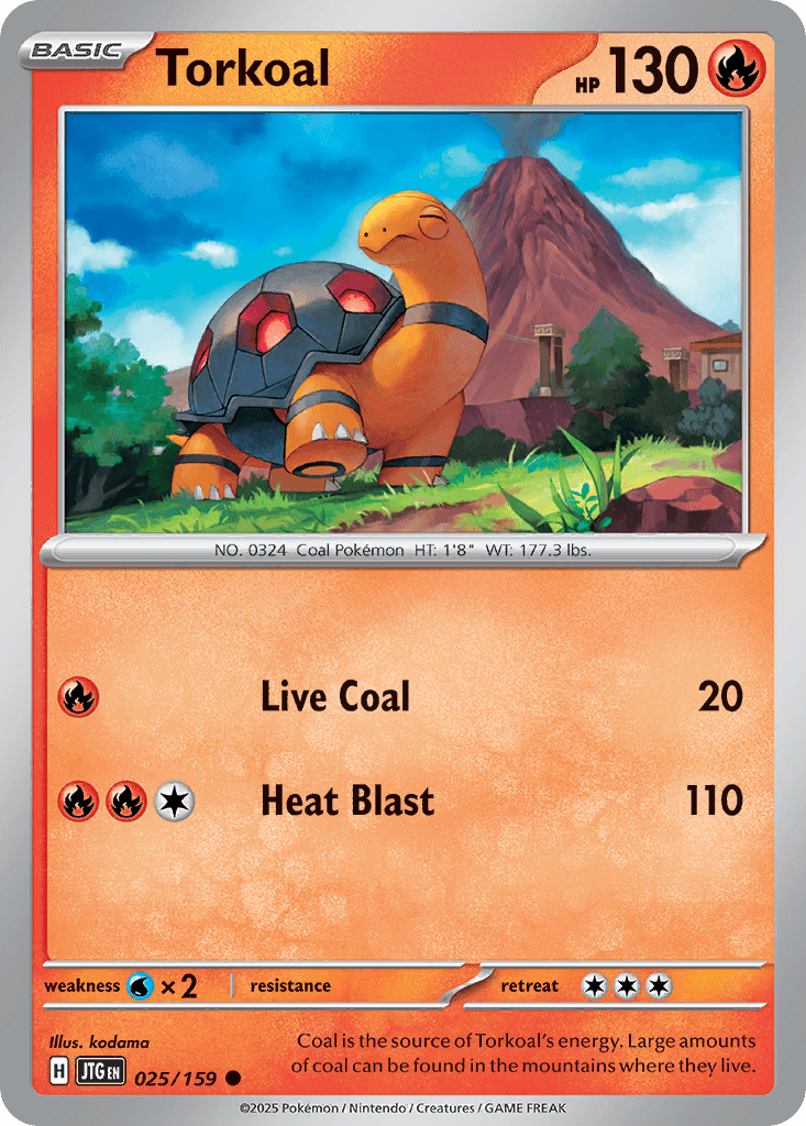 Torkoal Pokémon card