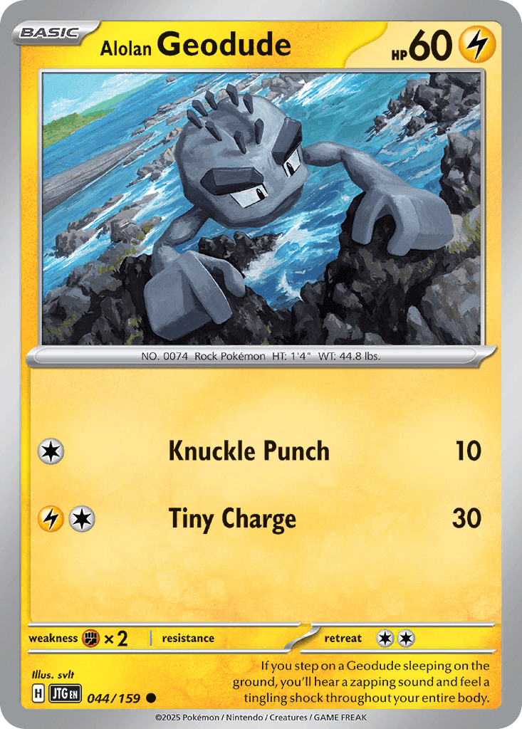 Alolan Geodude Pokémon card