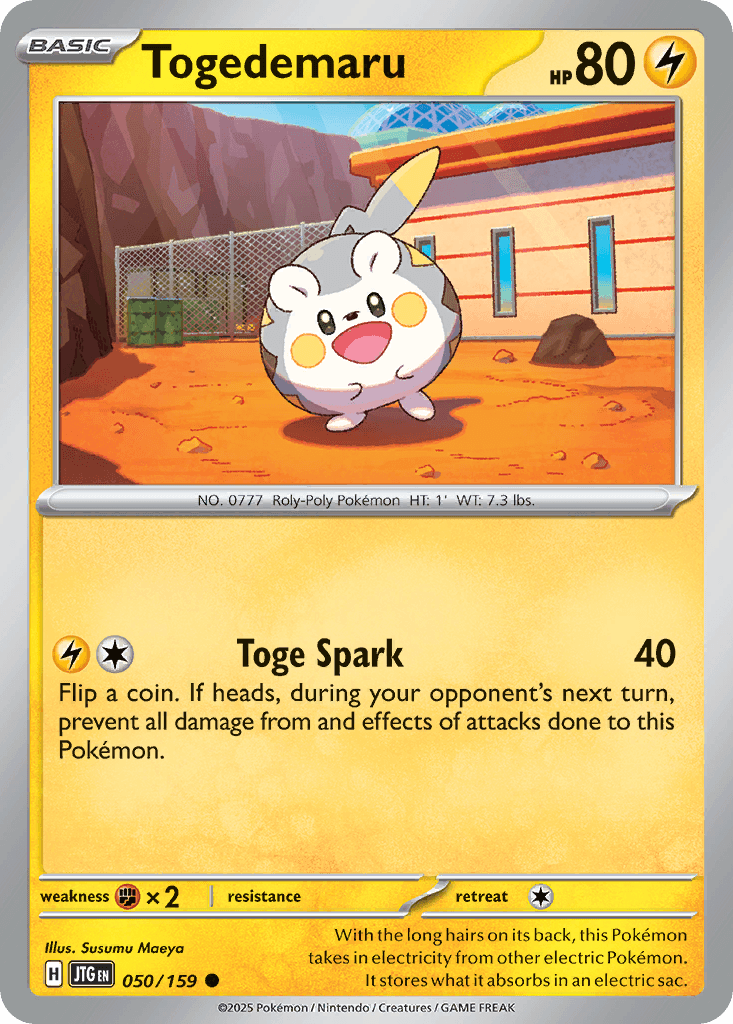 Togedemaru Pokémon card