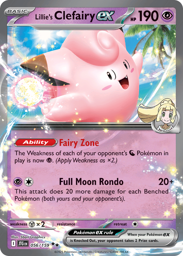 Lillie's Clefairy ex Pokémon card