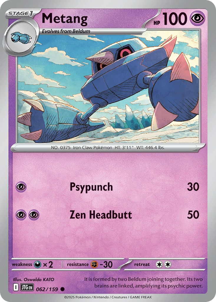 Metang Pokémon card