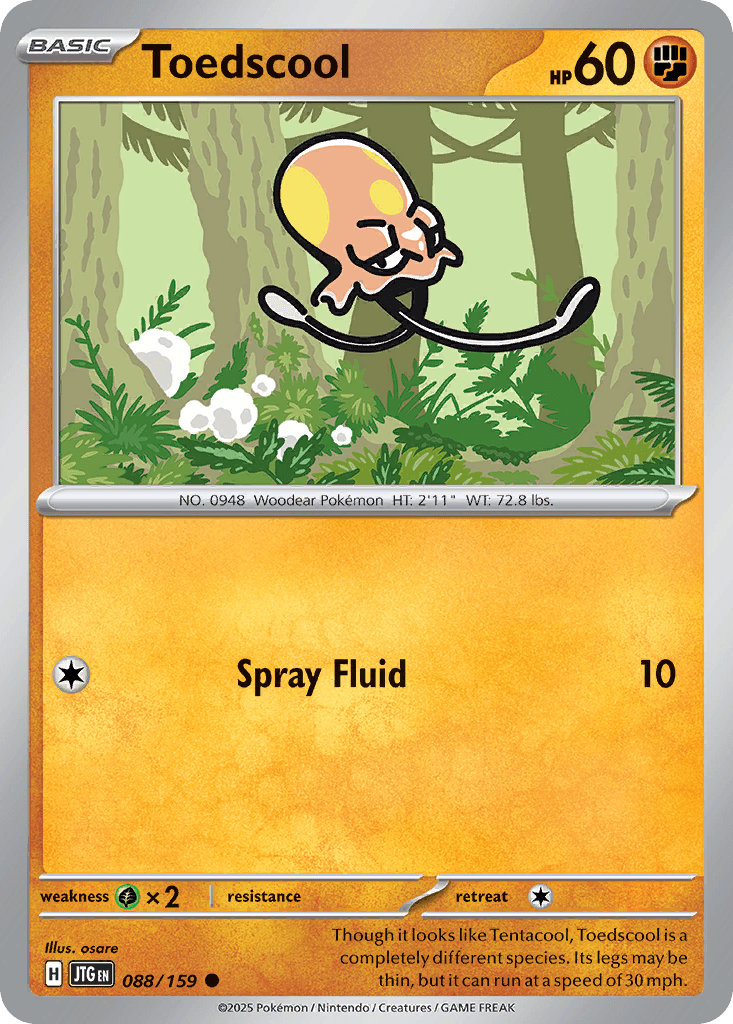 Toedscool Pokémon card