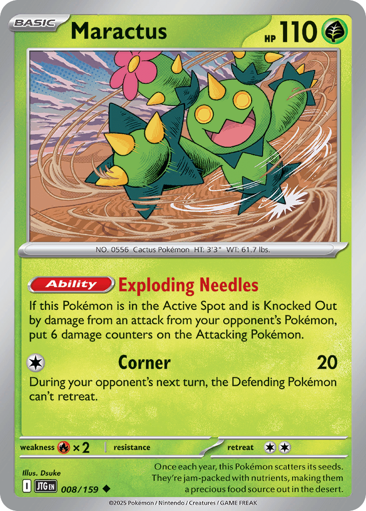 Maractus Pokémon card