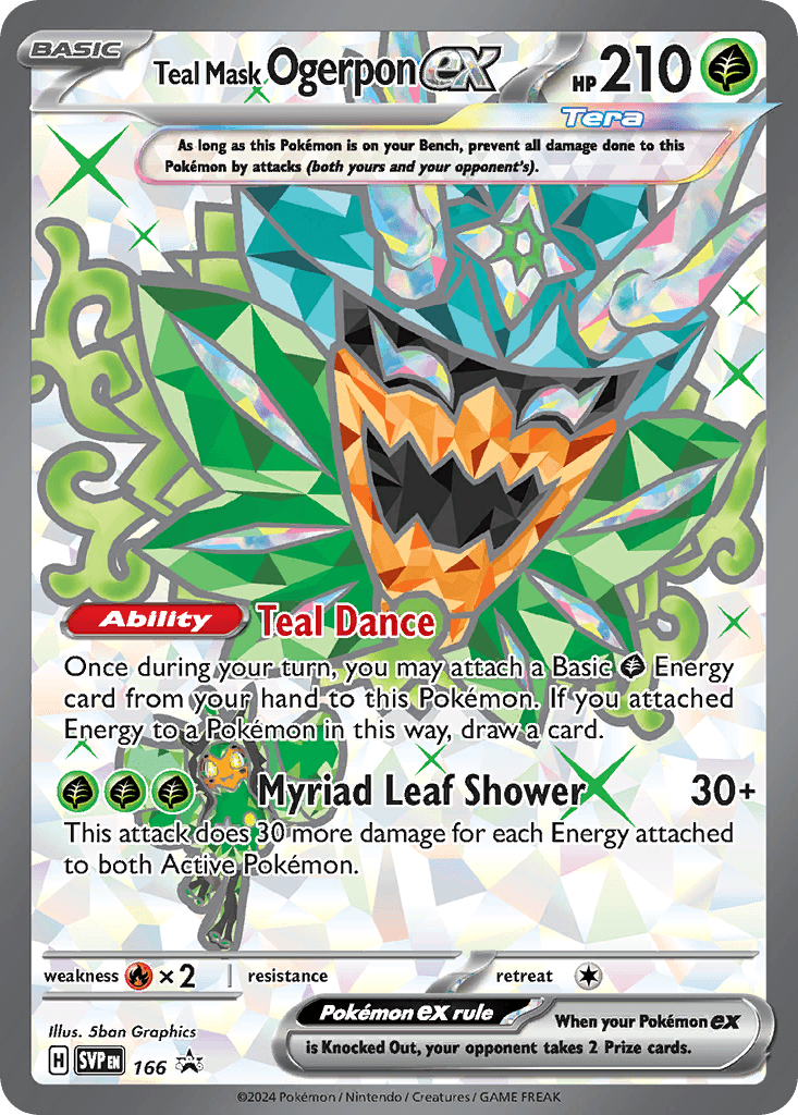 Teal Mask Ogerpon ex Pokémon card