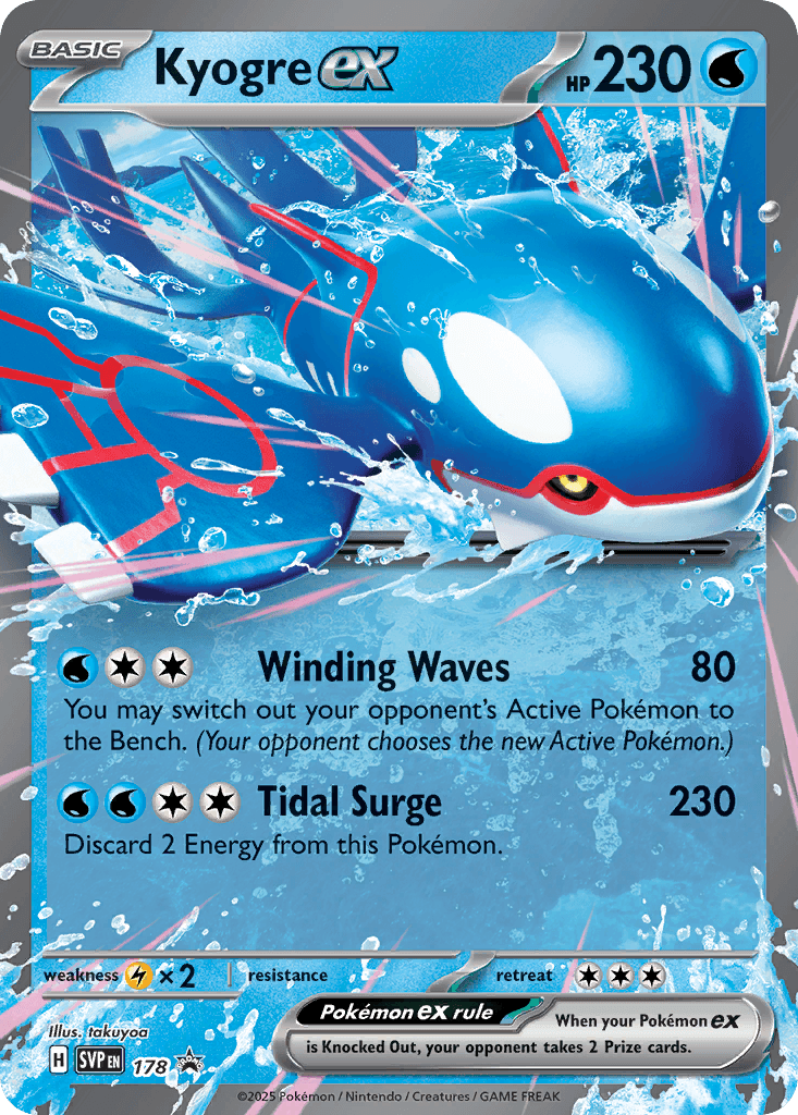 Kyogre ex from Scarlet & Violet Promos