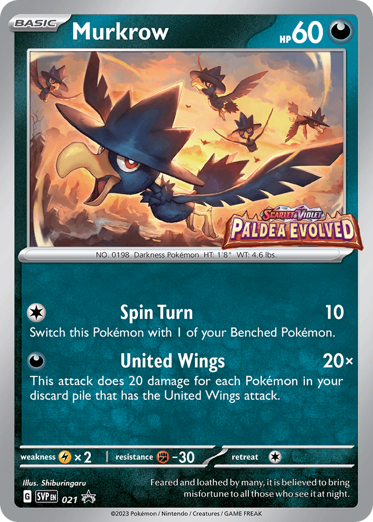 Murkrow Pokémon card