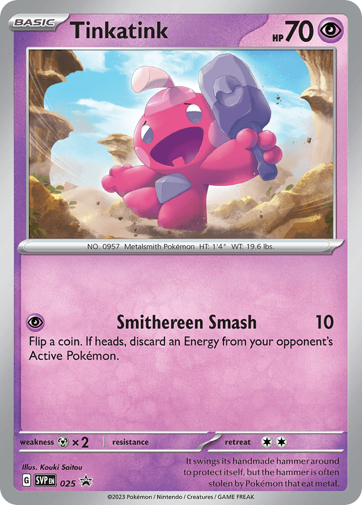 Tinkatink Pokémon card