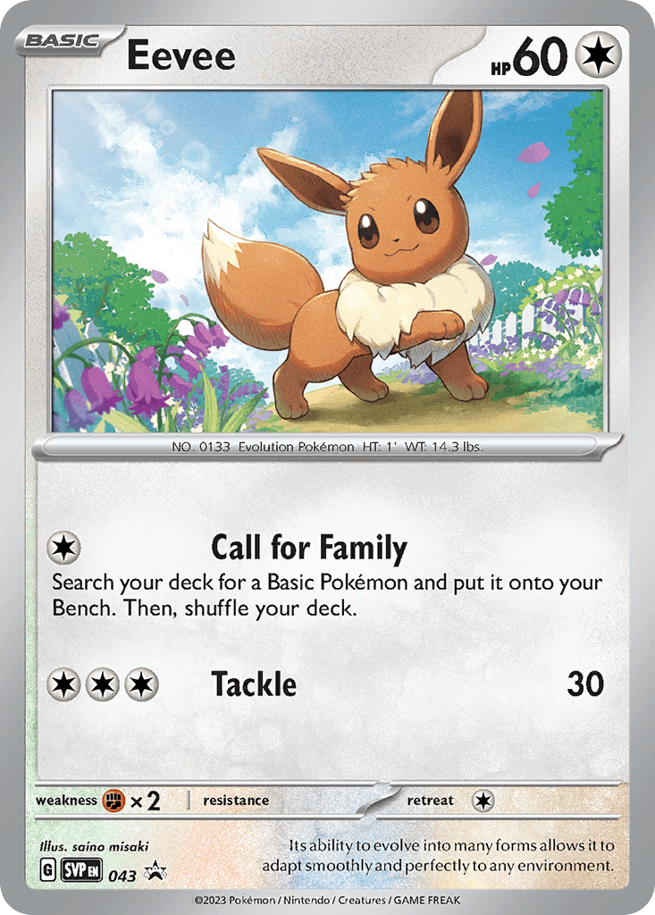 Eevee from Scarlet & Violet Black Star Promos