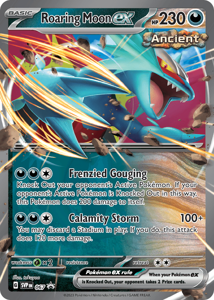 Roaring Moon ex Pokémon card