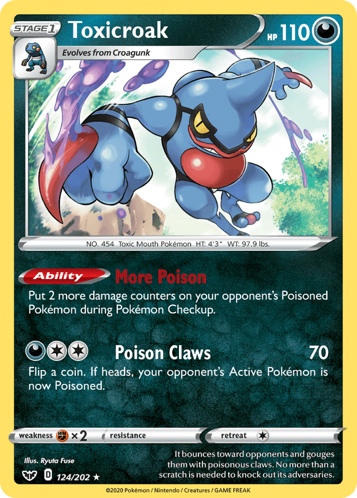 Toxicroak Pokémon card
