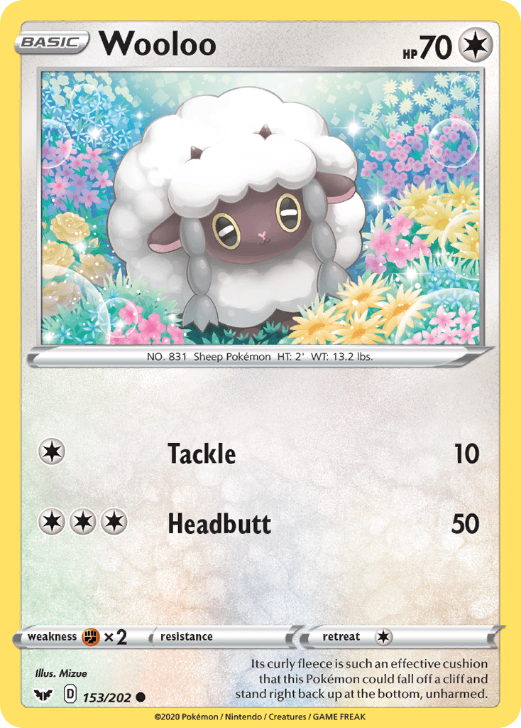 Wooloo Pokémon card