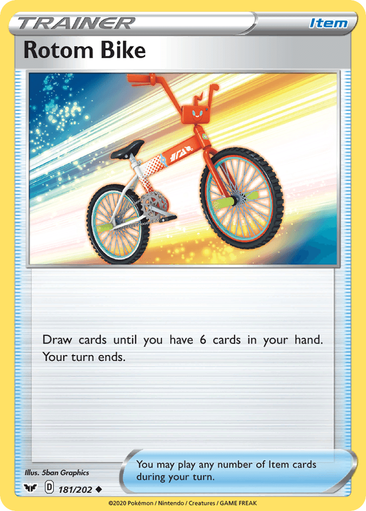 Rotom Bike Pokémon card