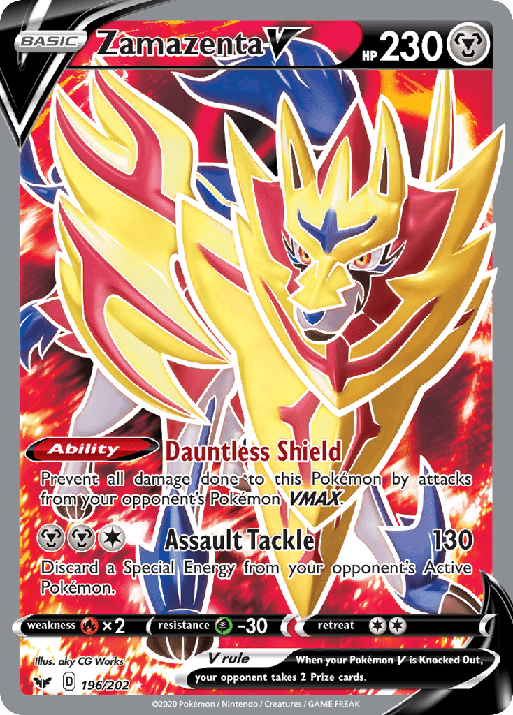 Zamazenta V Pokémon card