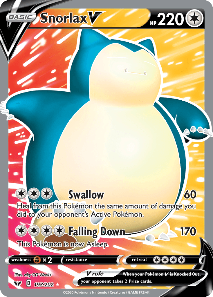 Snorlax V from Sword & Shield