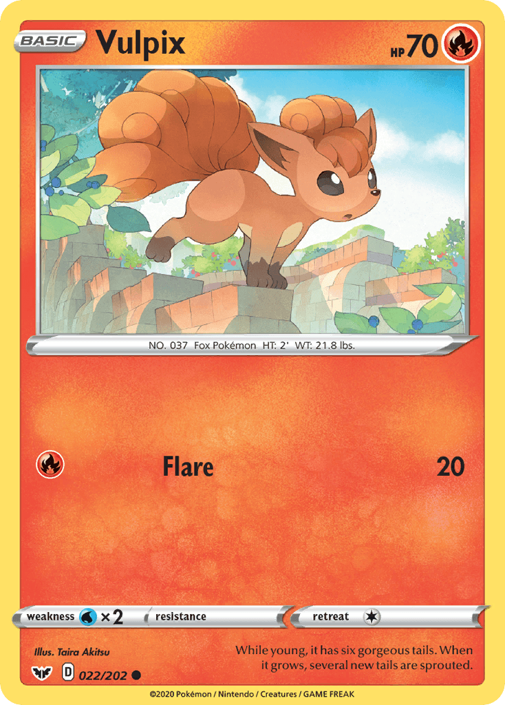 Vulpix Pokémon card