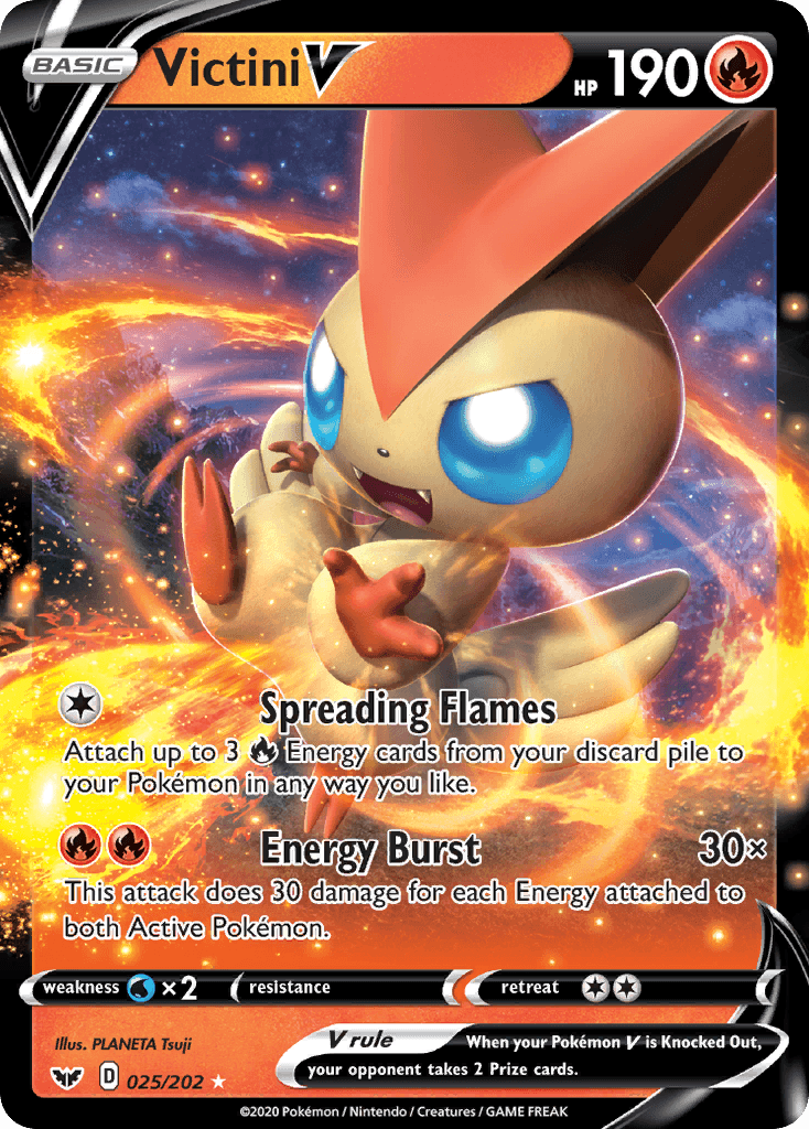 Victini V Pokémon card