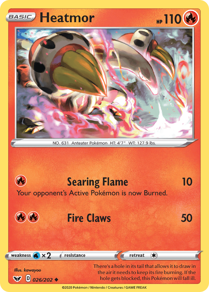 Heatmor Pokémon card
