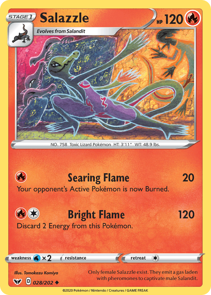 Salazzle Pokémon card
