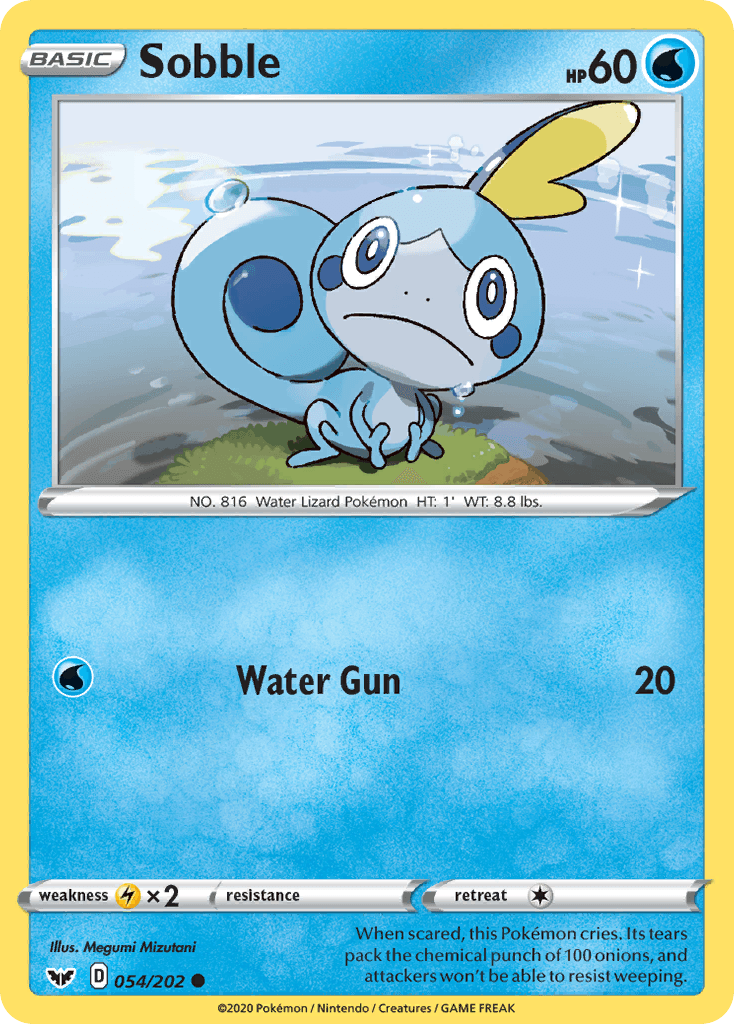 Sobble Pokémon card
