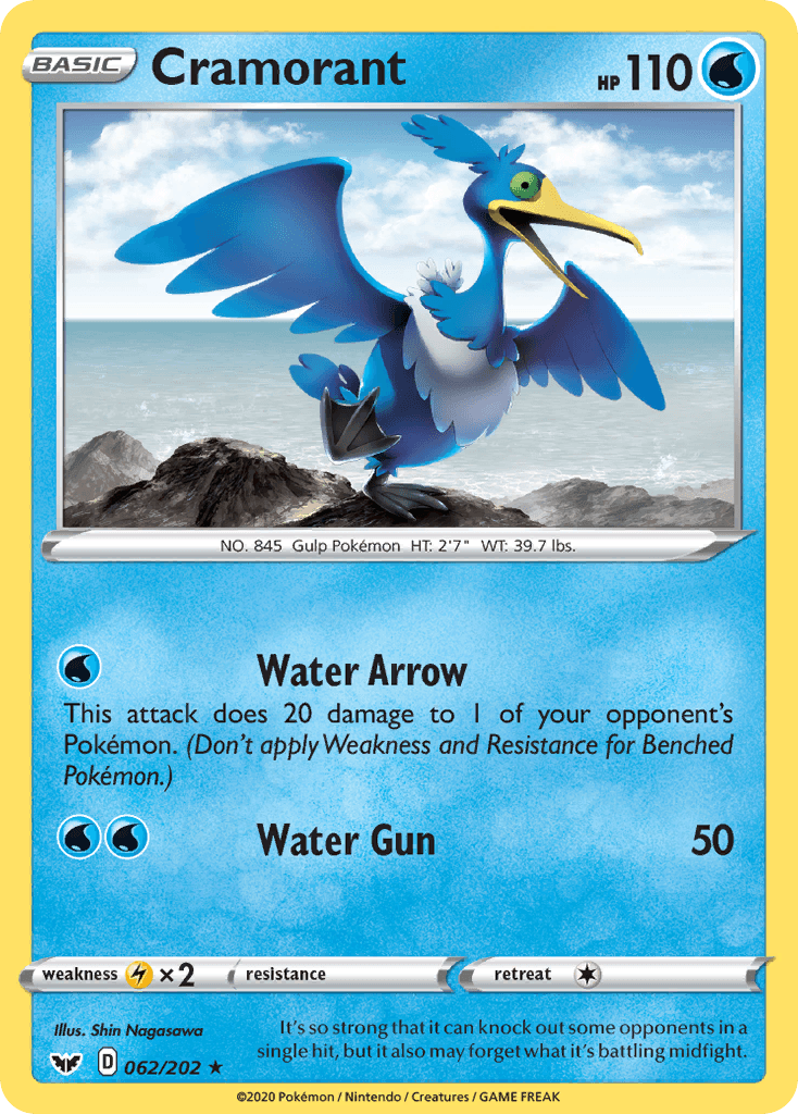 Cramorant Pokémon card