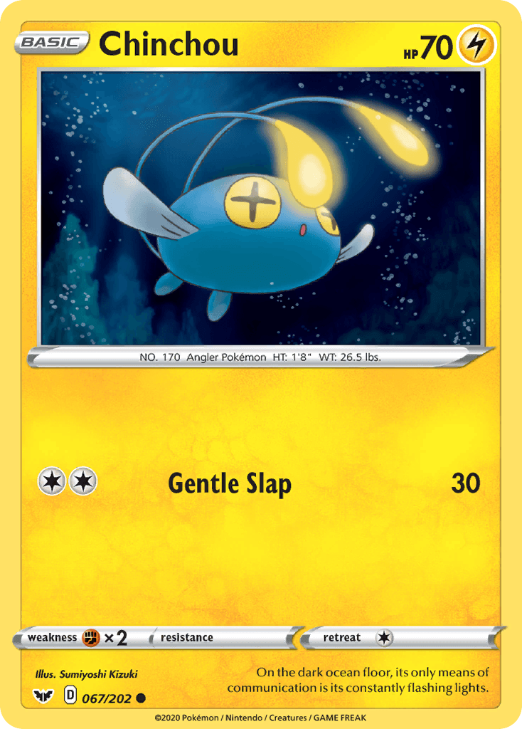 Chinchou Pokémon card
