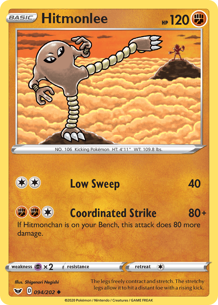 Hitmonlee Pokémon card