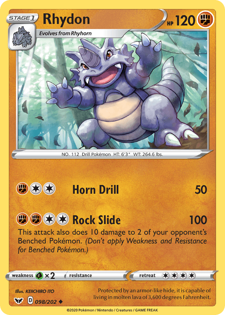 Rhydon Pokémon card