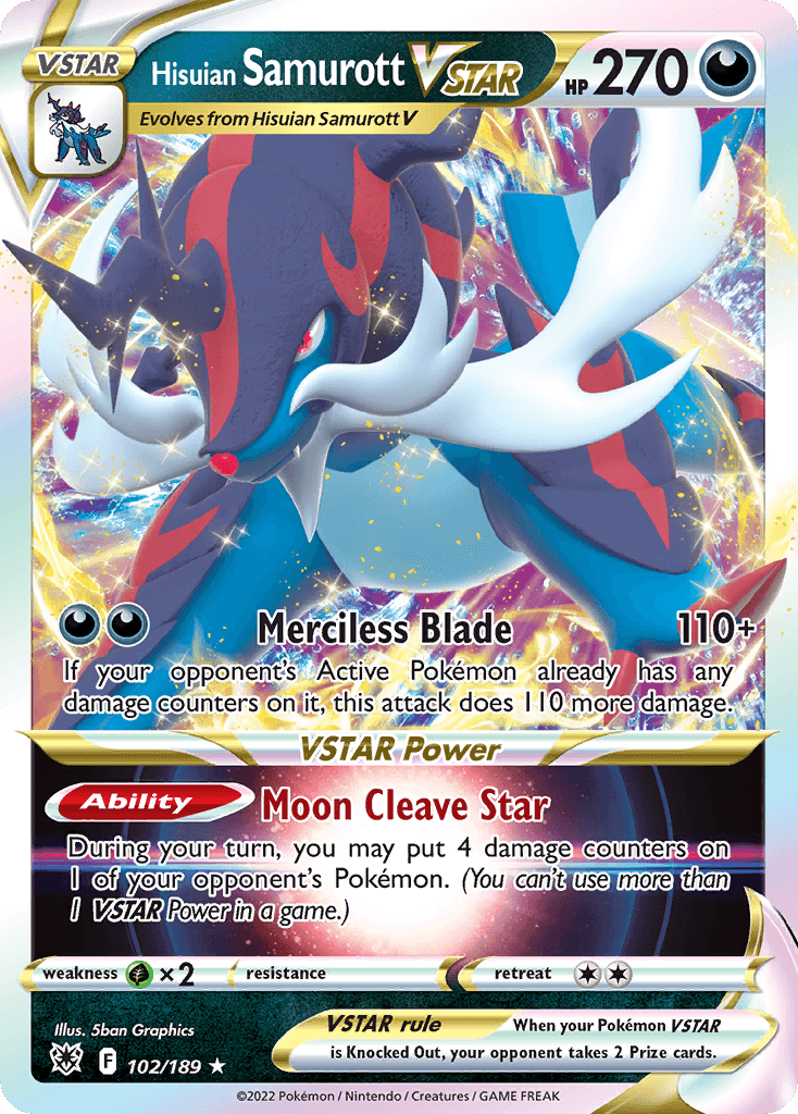 Hisuian Samurott VSTAR — Rare Holo VSTAR