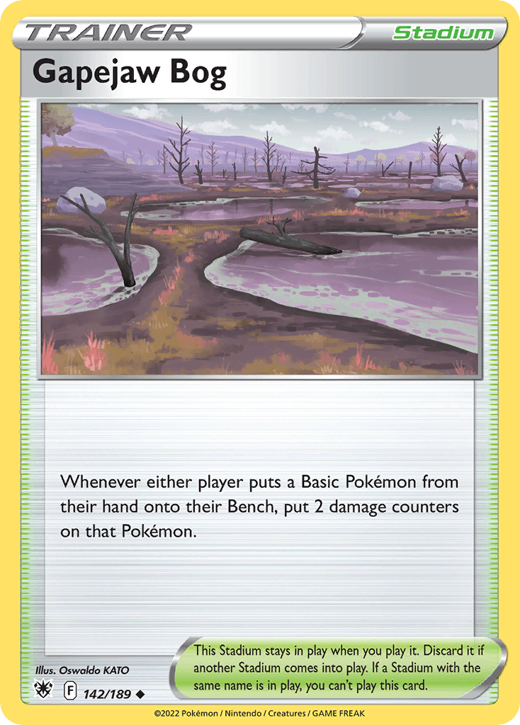 Gapejaw Bog Pokémon card