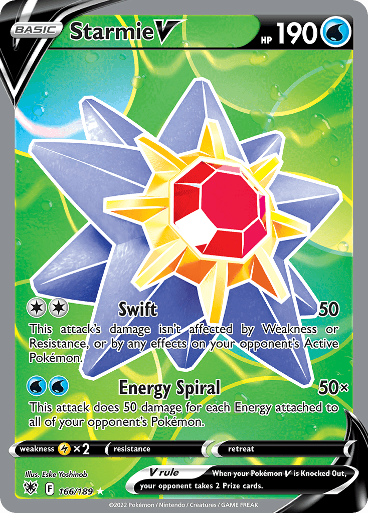 Starmie V Pokémon card