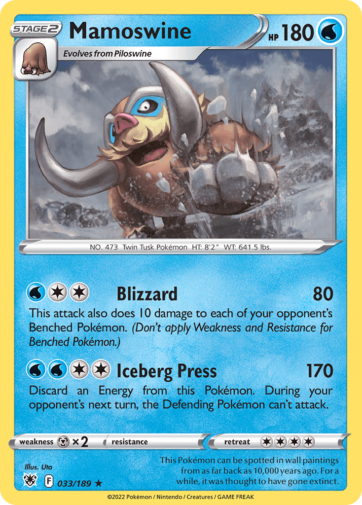 Mamoswine Pokémon card