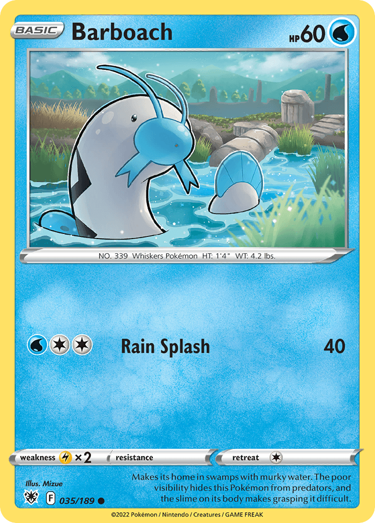 Barboach Pokémon card