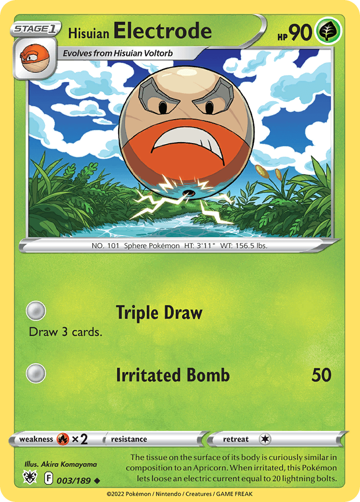 Hisuian Electrode illustrated by Akira Komayama