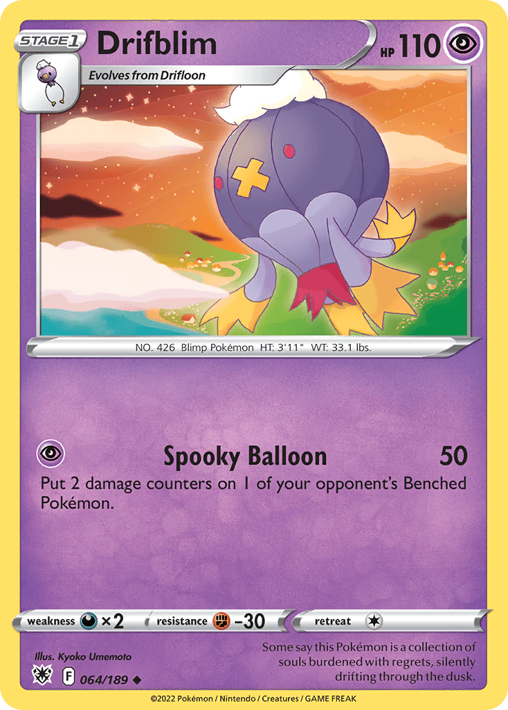 Drifblim Pokémon card