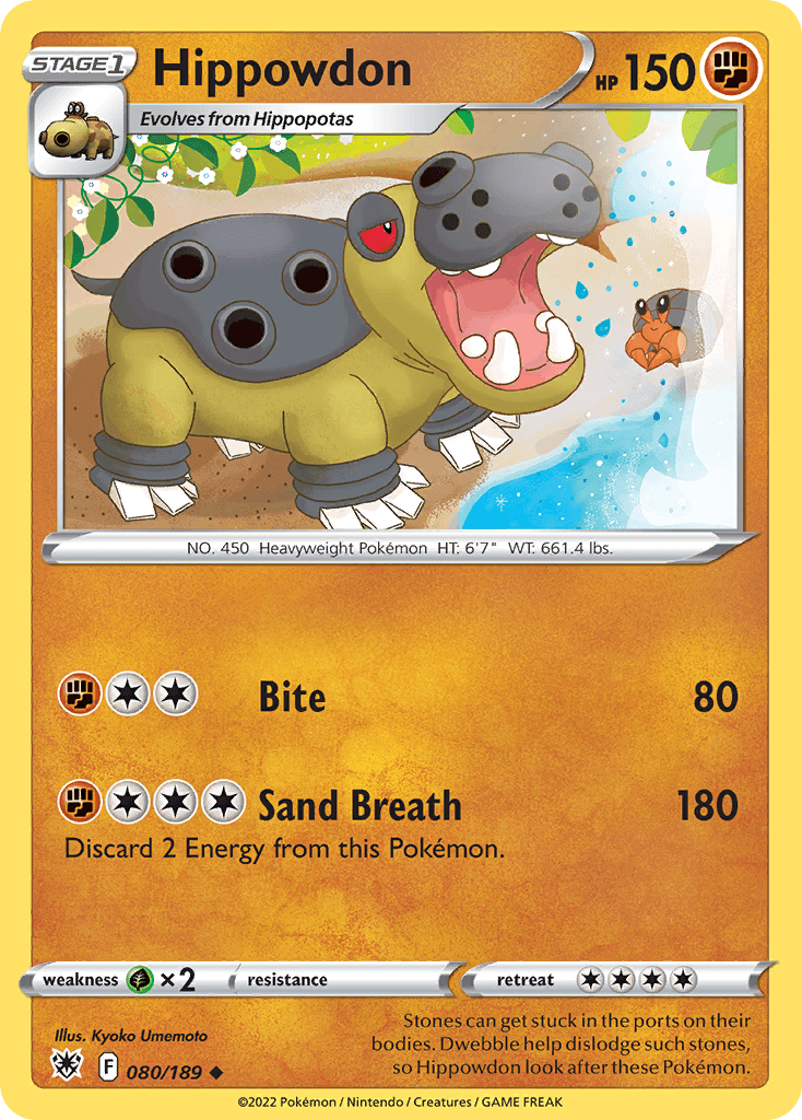 Hippowdon Pokémon card