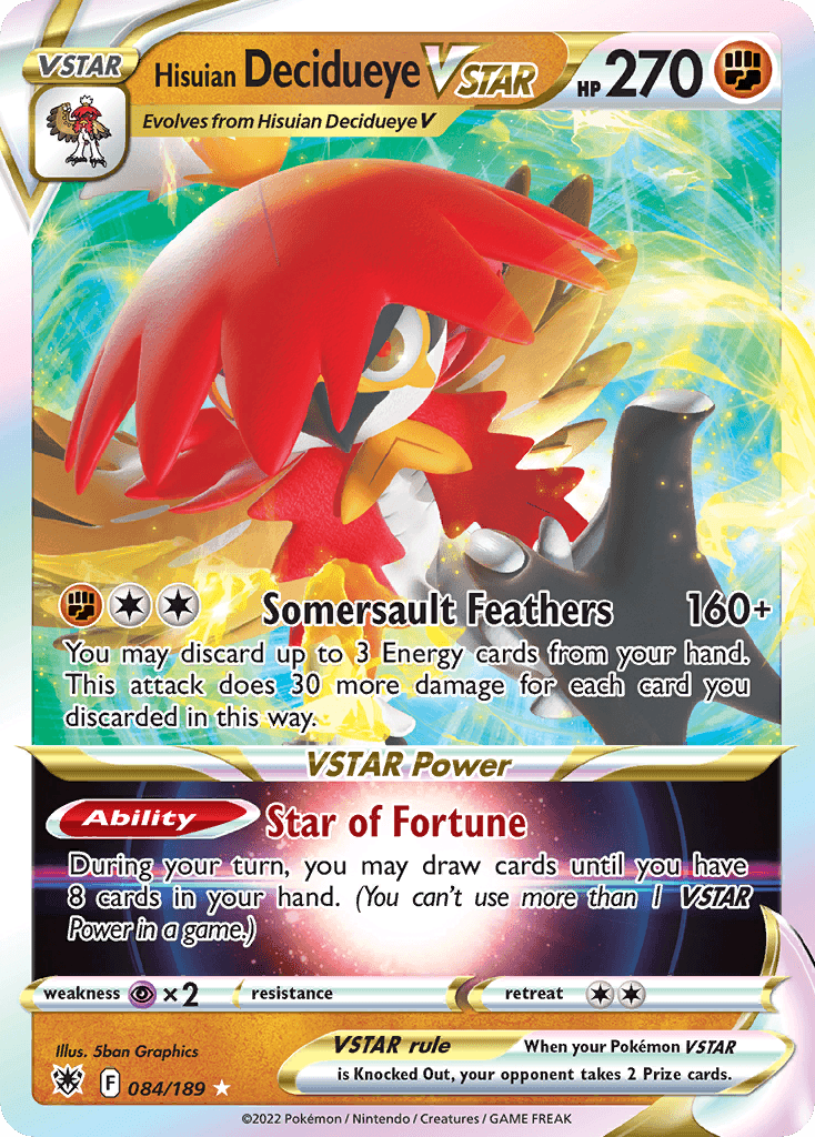 Hisuian Decidueye VSTAR — Rare Holo VSTAR
