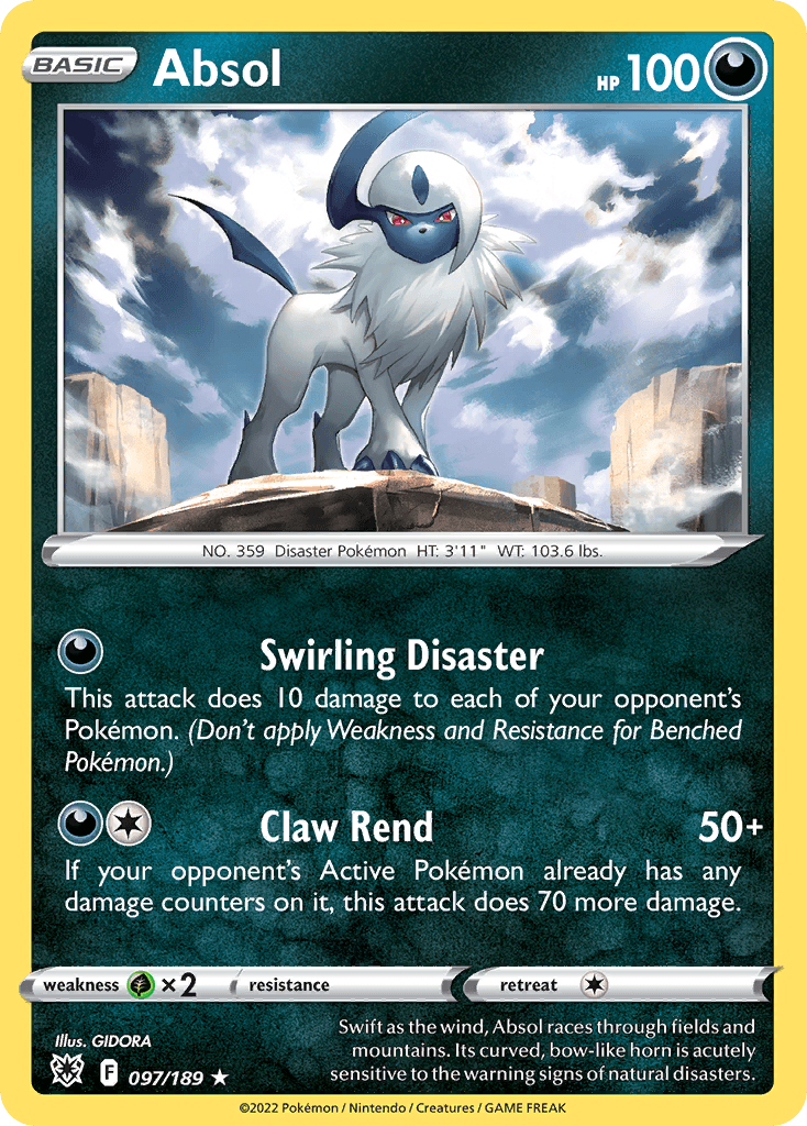Absol Pokémon card