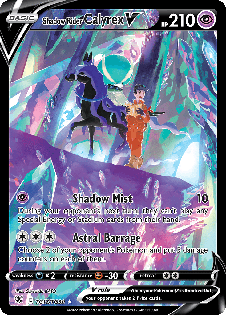 Shadow Rider Calyrex V — Rare Holo V