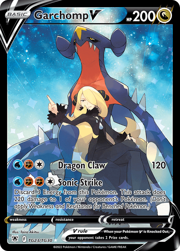 Garchomp V — Rare Holo V