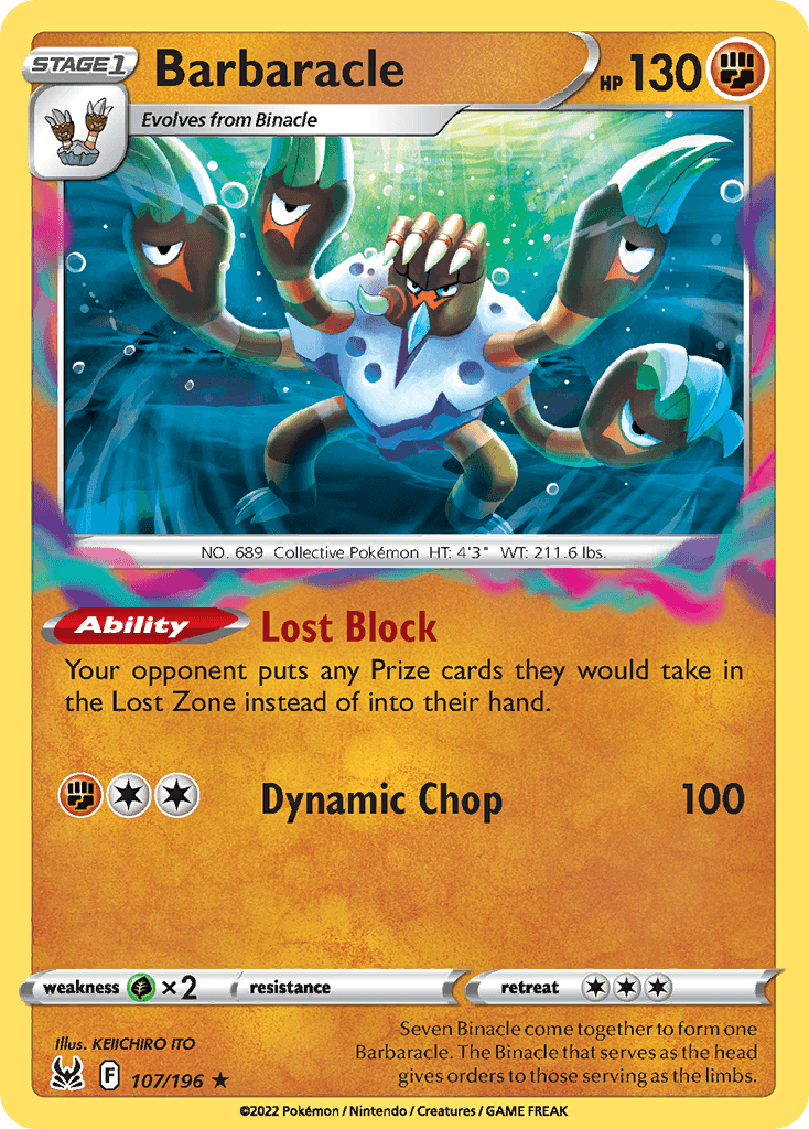 Barbaracle Pokémon card