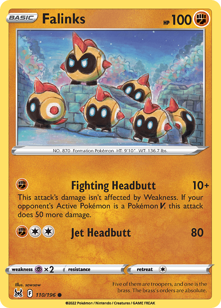 Falinks Pokémon card