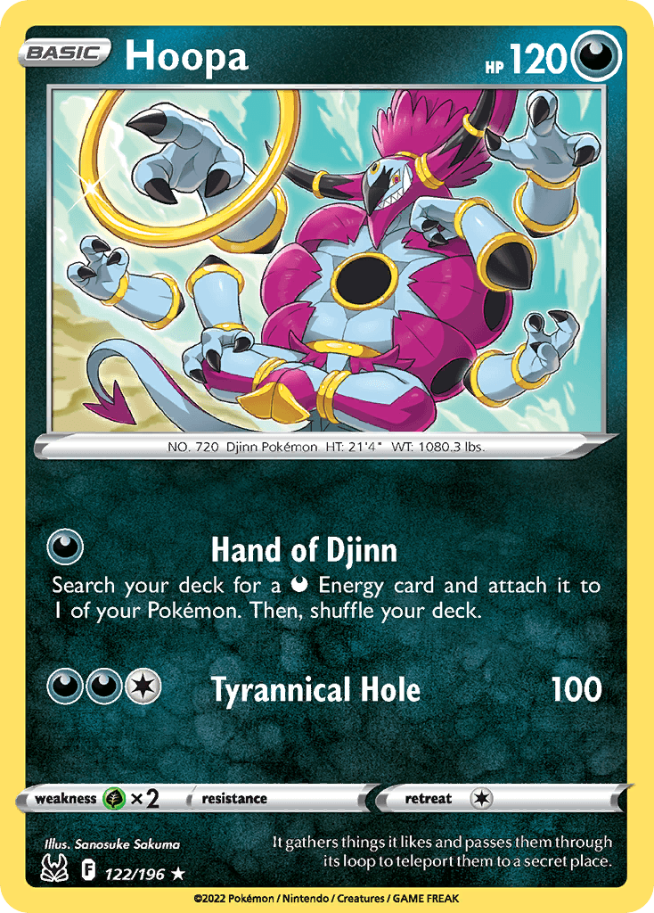 Hoopa Pokémon card