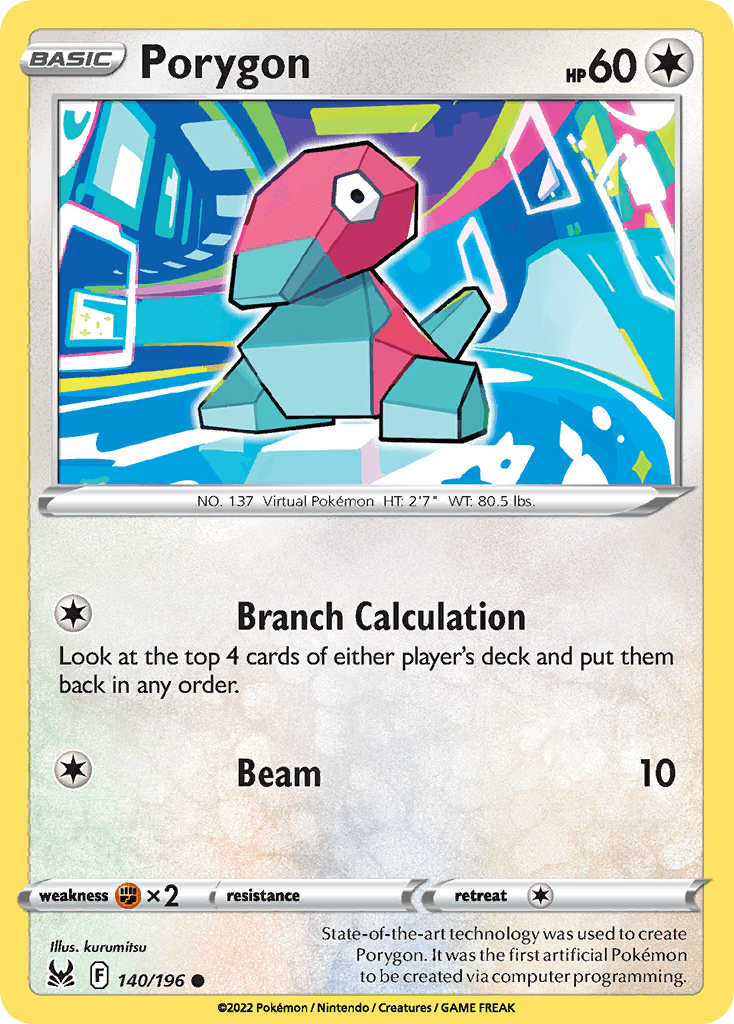 Porygon Pokémon card
